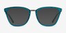 Azur Aqua Silver AcetateEyeglass Frames from EyeBuyDirect, with Tinted Lenses