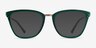 Azur Clear Green AcetateEyeglass Frames from EyeBuyDirect, with Tinted Lenses