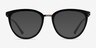 Momentous Black AcetateEyeglass Frames from EyeBuyDirect, with Tinted Lenses