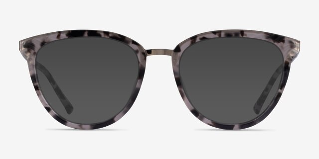 Momentous Gray Tortoise AcetateEyeglass Frames from EyeBuyDirect, with Tinted Lenses