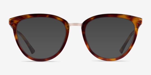 Momentous Tortoise AcetateEyeglass Frames from EyeBuyDirect, with Tinted Lenses