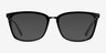 Grande Black Gold AcetateEyeglass Frames from EyeBuyDirect, with Tinted Lenses