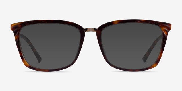 Grande Tortoise Gold AcetateEyeglass Frames from EyeBuyDirect, with Tinted Lenses
