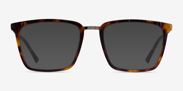 Metaphor Tortoise AcetateEyeglass Frames from EyeBuyDirect, with Tinted Lenses