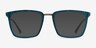 Metaphor Teal AcetateEyeglass Frames from EyeBuyDirect, with Tinted Lenses