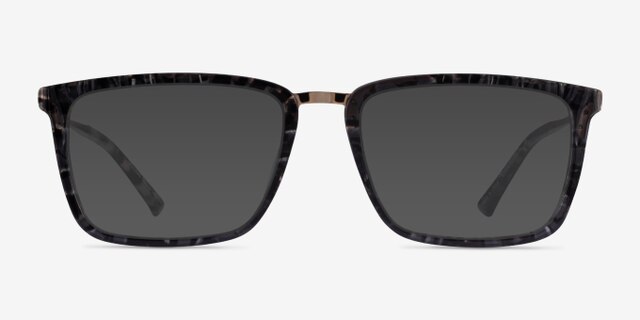 Volume Dark Tortoise AcetateEyeglass Frames from EyeBuyDirect, with Tinted Lenses