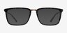 Volume Dark Tortoise AcetateEyeglass Frames from EyeBuyDirect, with Tinted Lenses