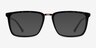 Volume Black Gold AcetateEyeglass Frames from EyeBuyDirect, with Tinted Lenses