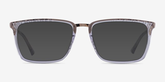 Volume Clear AcetateEyeglass Frames from EyeBuyDirect, with Tinted Lenses