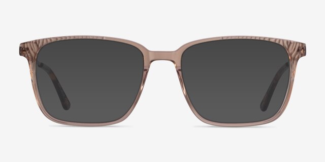 Venti Clear Brown AcétateMontures de lunettes de vue d'EyeBuyDirect, Avec des Verres Teintés
