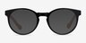 Everglades Black & Wood AcetateEyeglass Frames from EyeBuyDirect, with Tinted Lenses