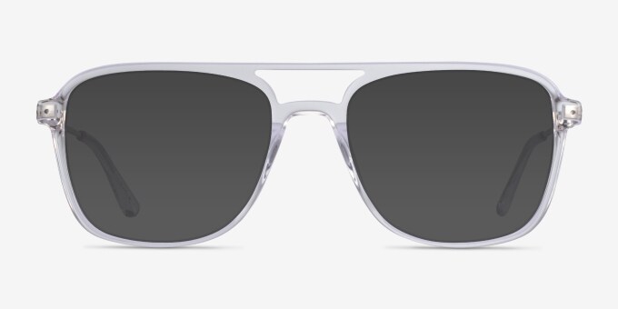 Eddie Aviator Clear Glasses for Men | Eyebuydirect display picture 3