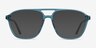 Metropolis Teal AcetateEyeglass Frames from EyeBuyDirect, with Tinted Lenses