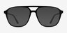 Metropolis Black AcetateEyeglass Frames from EyeBuyDirect, with Tinted Lenses