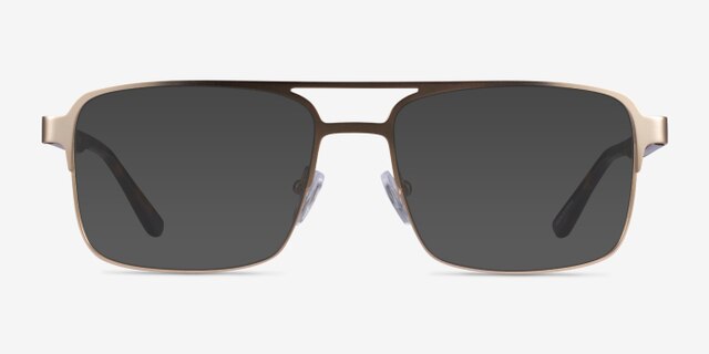 Gustave Gold Tortoise AcetateEyeglass Frames from EyeBuyDirect, with Tinted Lenses