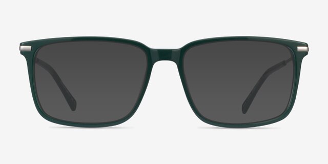 Boscus Green Silver AcetateEyeglass Frames from EyeBuyDirect, with Tinted Lenses