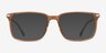 Boscus Clear Brown Silver AcétateMontures de lunettes de vue d'EyeBuyDirect, Avec des Verres Teintés