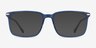 Boscus Clear Blue Silver AcetateEyeglass Frames from EyeBuyDirect, with Tinted Lenses