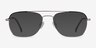 Arizona Silver Black AcetateEyeglass Frames from EyeBuyDirect, with Tinted Lenses