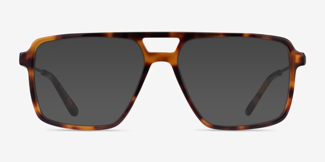 San Diego Tortoise Silver AcetateEyeglass Frames from EyeBuyDirect, with Tinted Lenses