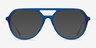 Cumulus Clear Blue Silver AcetateEyeglass Frames from EyeBuyDirect, with Tinted Lenses