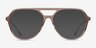 Cumulus Clear Brown Silver AcetateEyeglass Frames from EyeBuyDirect, with Tinted Lenses