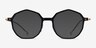 Carmelo Black Gold AcetateEyeglass Frames from EyeBuyDirect, with Tinted Lenses
