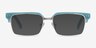 Byron Blue Silver AcetateEyeglass Frames from EyeBuyDirect, with Tinted Lenses