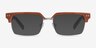 Byron Brown Silver AcetateEyeglass Frames from EyeBuyDirect, with Tinted Lenses