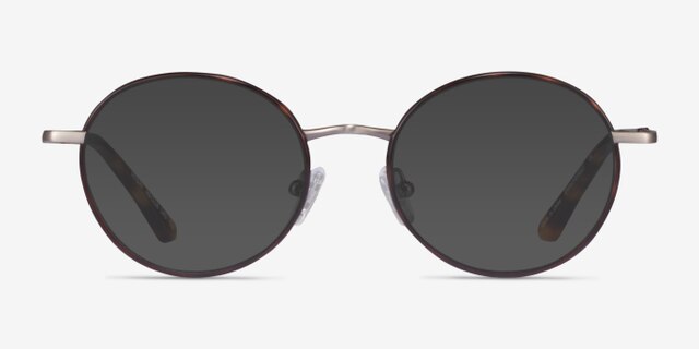 Ikigai Tortoise Gunmetal AcétateMontures de lunettes de vue d'EyeBuyDirect, Avec des Verres Teintés