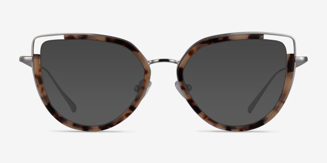 Koyo Ivory Tortoise Silver AcetateEyeglass Frames from EyeBuyDirect, with Tinted Lenses