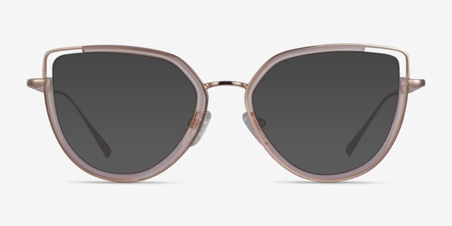Koyo Champagne Gold AcétateMontures de lunettes de vue d'EyeBuyDirect, Avec des Verres Teintés