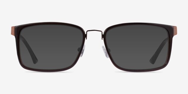 Shibui Coffee AcetateEyeglass Frames from EyeBuyDirect, with Tinted Lenses