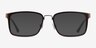 Shibui Coffee AcetateEyeglass Frames from EyeBuyDirect, with Tinted Lenses