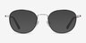 Kogarashi Black Silver AcetateEyeglass Frames from EyeBuyDirect, with Tinted Lenses