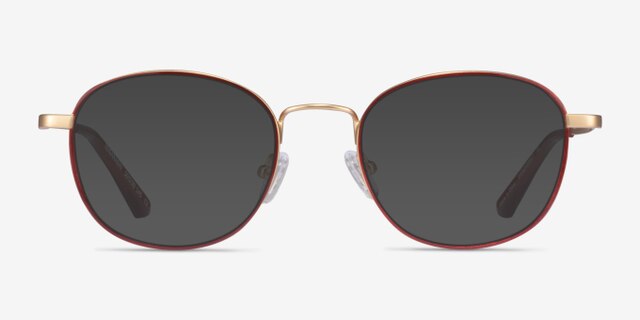 Kogarashi Brown Gold AcetateEyeglass Frames from EyeBuyDirect, with Tinted Lenses