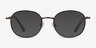 Otaku Tortoise Red Copper AcetateEyeglass Frames from EyeBuyDirect, with Tinted Lenses