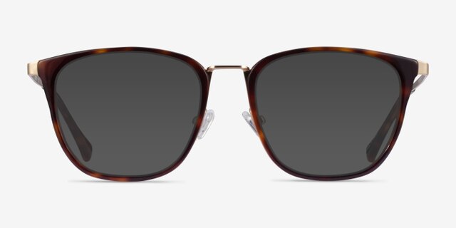 Utamaro Tortoise Gold AcétateMontures de lunettes de vue d'EyeBuyDirect, Avec des Verres Teintés