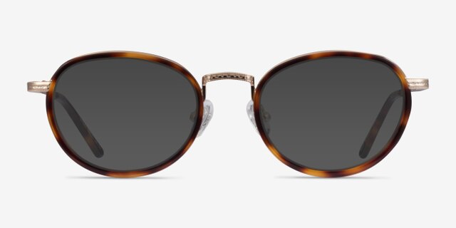 Myoko Tortoise Gold AcétateMontures de lunettes de vue d'EyeBuyDirect, Avec des Verres Teintés