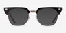 Nichibotsu Black Gold AcetateEyeglass Frames from EyeBuyDirect, with Tinted Lenses