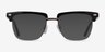 Murakami Black Silver AcetateEyeglass Frames from EyeBuyDirect, with Tinted Lenses
