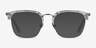 Concerto Clear Silver AcetateEyeglass Frames from EyeBuyDirect, with Tinted Lenses