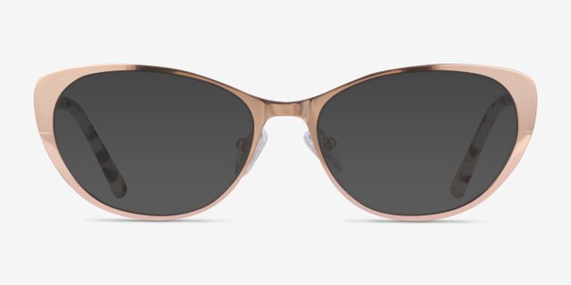 Thames Rose Gold AcetateEyeglass Frames from EyeBuyDirect, with Tinted Lenses