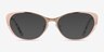 Thames Rose Gold AcetateEyeglass Frames from EyeBuyDirect, with Tinted Lenses