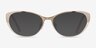 Thames Gold AcetateEyeglass Frames from EyeBuyDirect, with Tinted Lenses