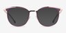 Moving Clear Purple Gold AcétateMontures de lunettes de vue d'EyeBuyDirect, Avec des Verres Teintés