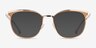 Moving Clear Yellow Gold AcetateEyeglass Frames from EyeBuyDirect, with Tinted Lenses