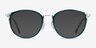 Light Teal Silver AcetateEyeglass Frames from EyeBuyDirect, with Tinted Lenses