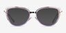 Clarinet Clear Purple Gold AcetateEyeglass Frames from EyeBuyDirect, with Tinted Lenses
