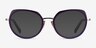 Lonsdale Clear Purple Light Gold AcetateEyeglass Frames from EyeBuyDirect, with Tinted Lenses